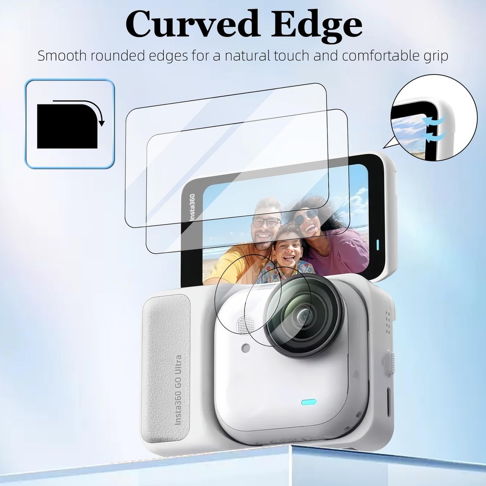 Lens Screen Protector for Insta360 Go Ultra (2 Sets), High Definition 1 Pack