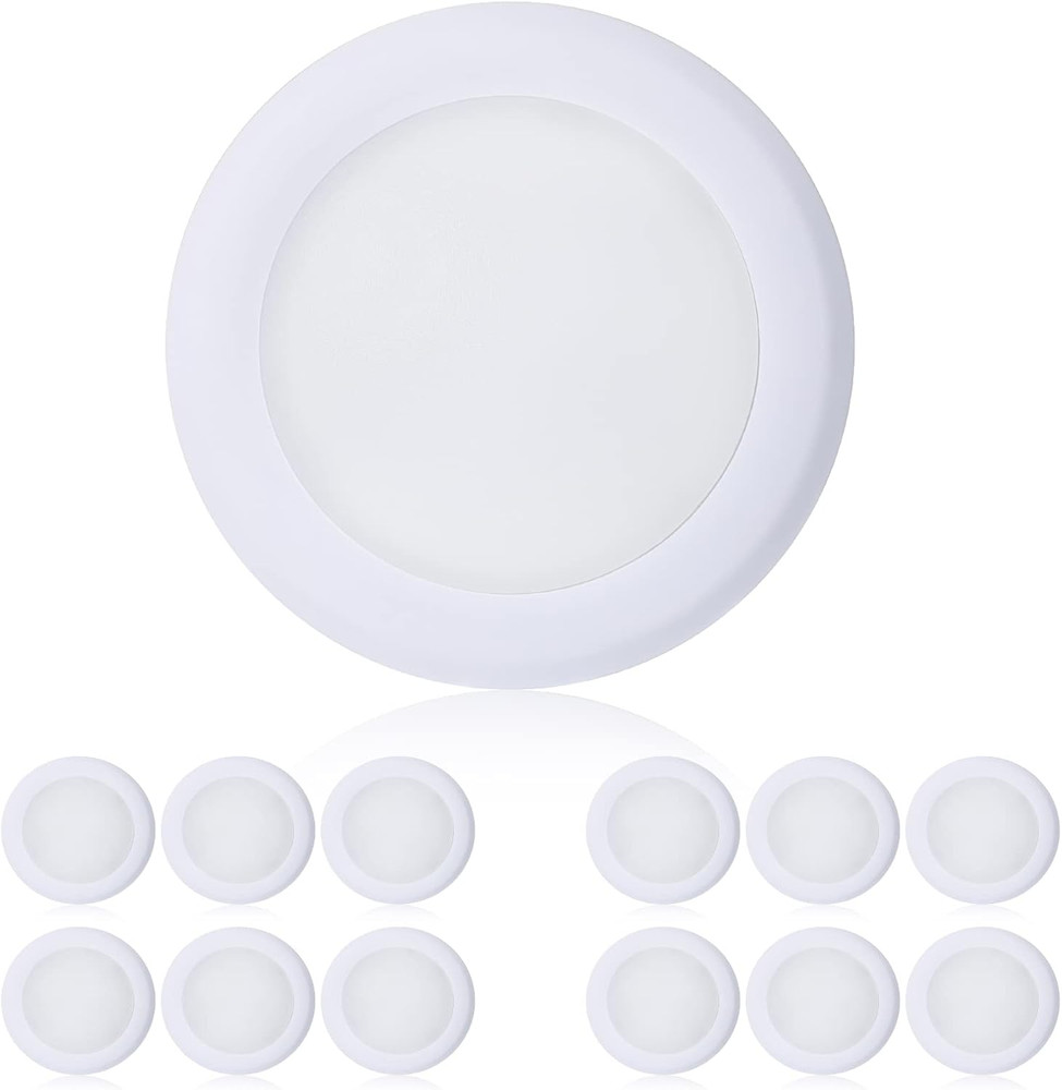 15W Dimmable 6 Inch LED Disk Light - Low Profile Flush Mount Ceiling Fixture