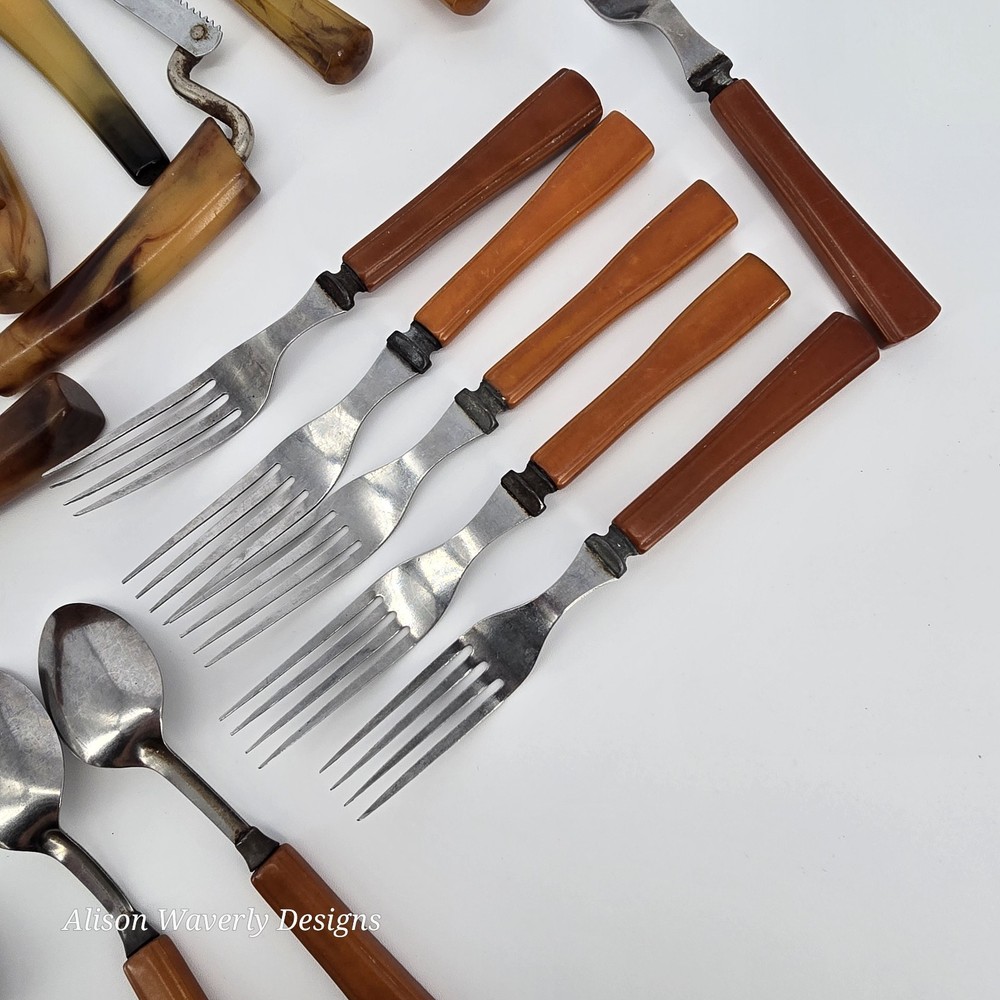 Bakelite Hostess Set & Utensils