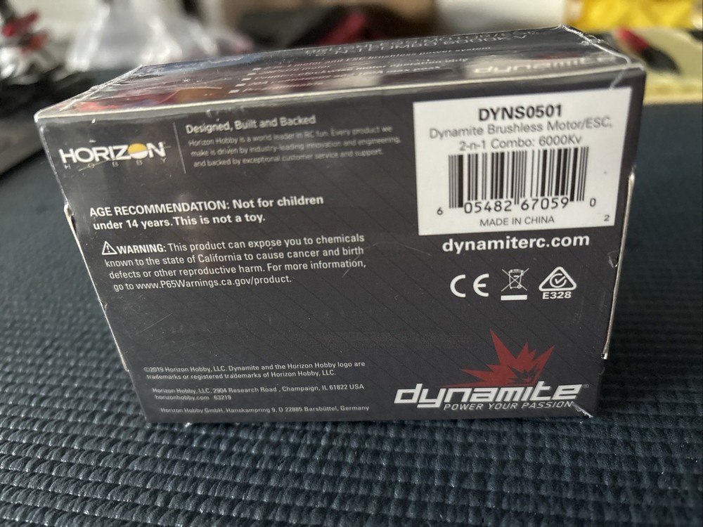 Dynamite ￼Brushless Motor/ Esc 2-1 Combo 6000 Kv