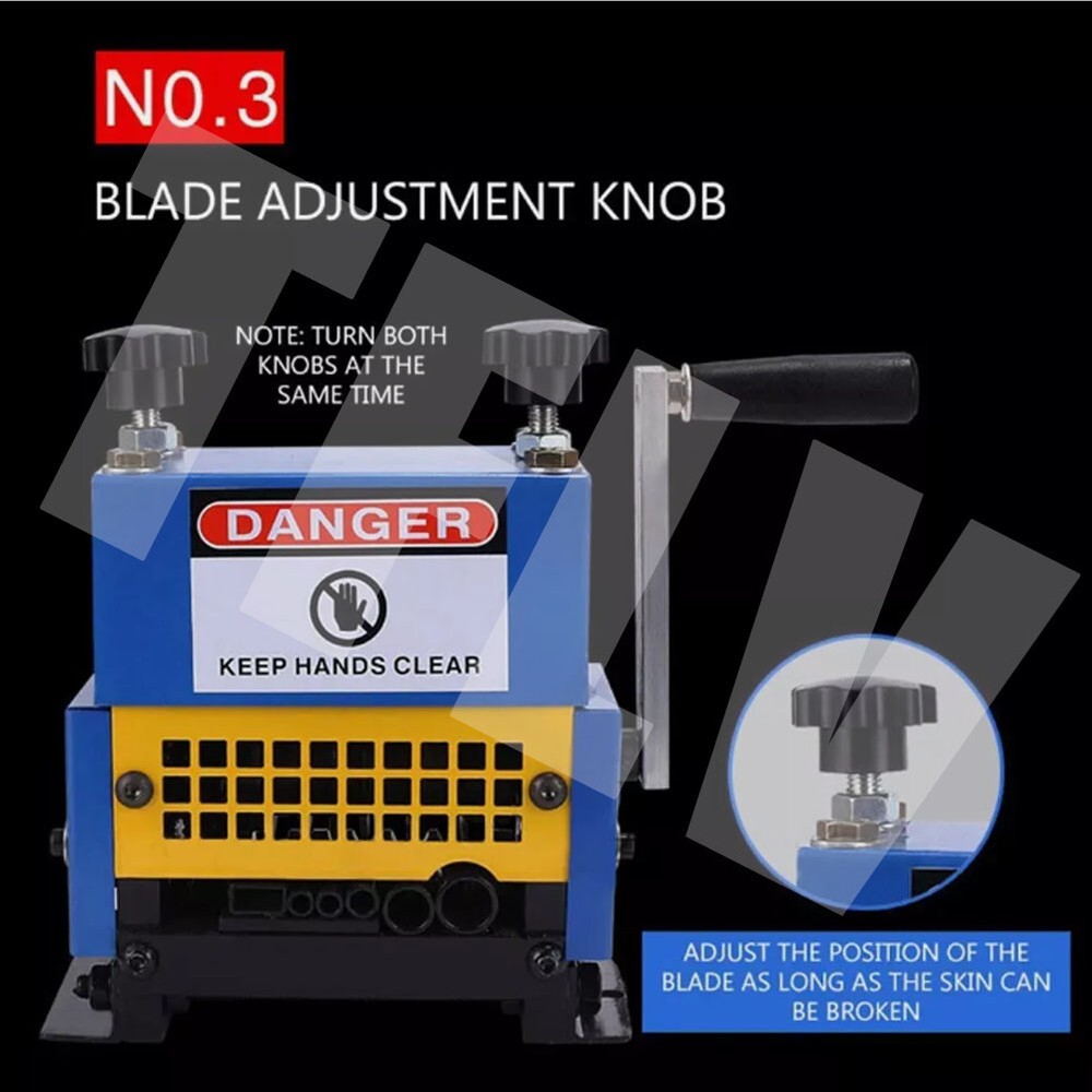 automatic copper machine cable cutting machine for waste line recycling machine