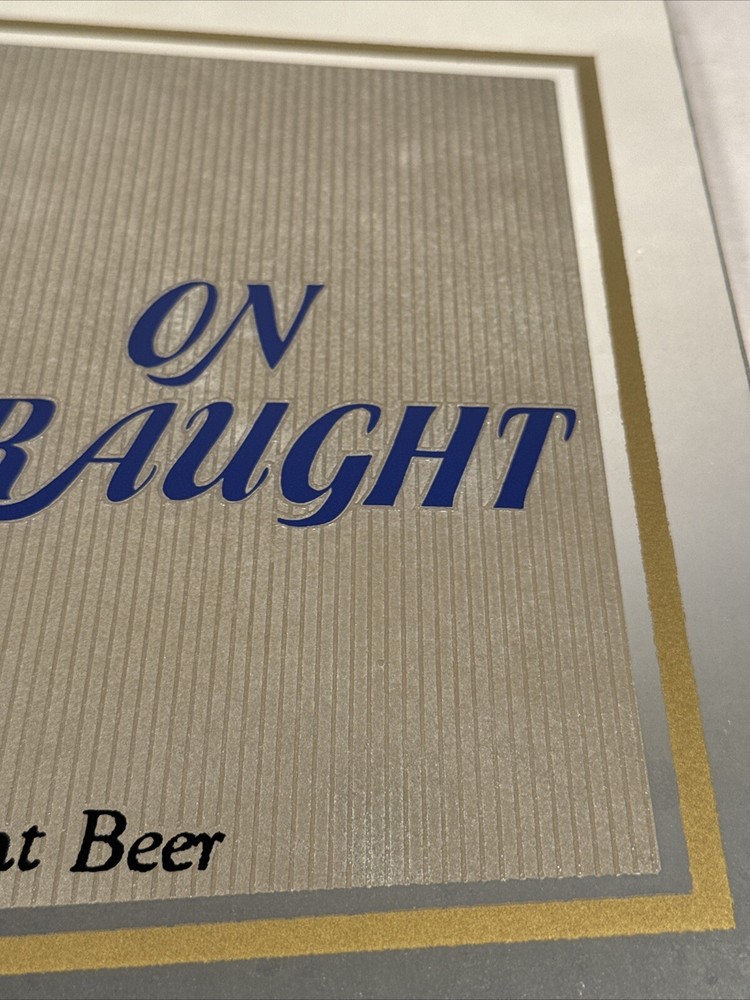 Anheuser-Busch Natural Light ‘On Draught’ Mirror 16”x10”