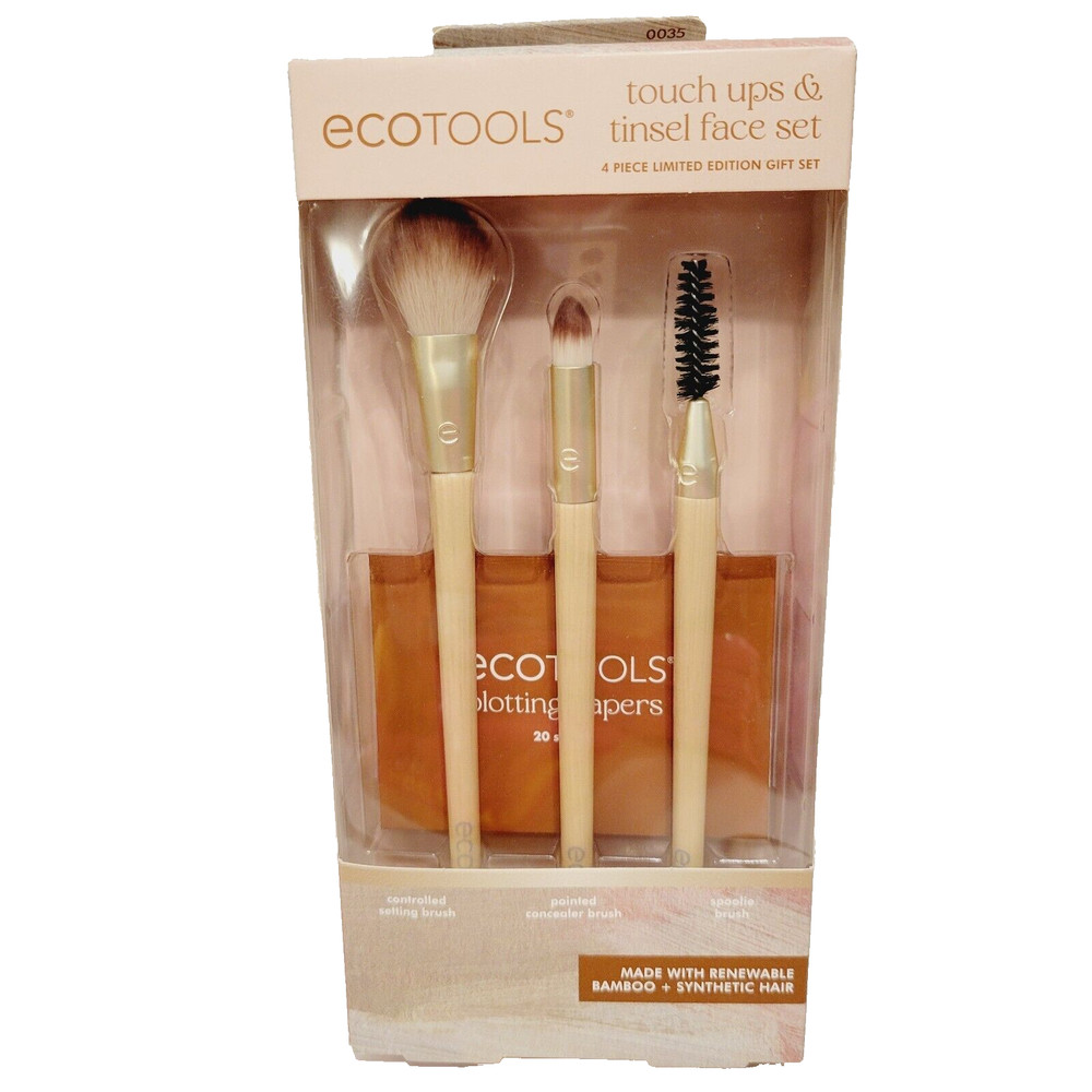 Eco Tools Touch Ups & Tinsel Face Set 3 Make up Brushes