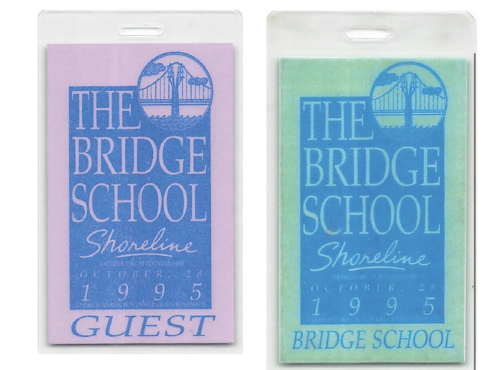 9th Annual Bridge School Benefit Backstage Pass  1995 Bundle 1