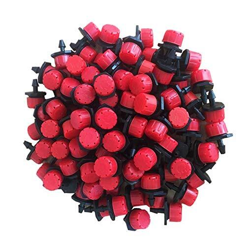 100 Pack 1/4 Inch Adjustable Micro Irrigation Drip Emitter Irrigation System