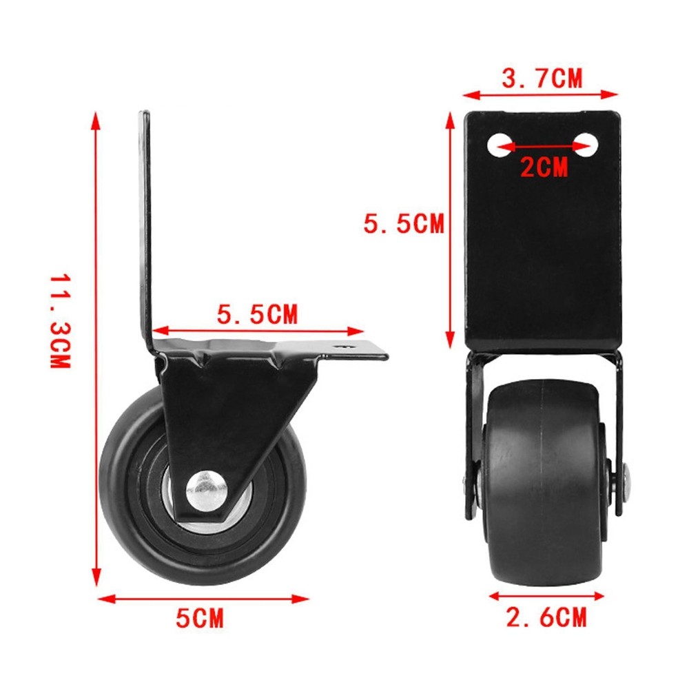 Tool Box Travel Suitcase Iron Caster Wheel Right Angle Wheel