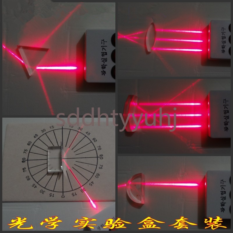 Triangular Prism Convex Lens Optics Set Physical Science Optical Experiment Box