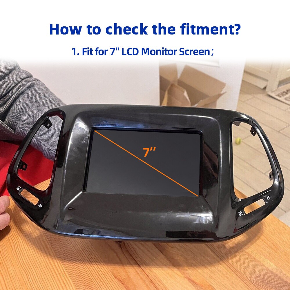 For 2017-2020 Jeep Compass Radio Navigation Replace 7" LCD Display Touch Screen