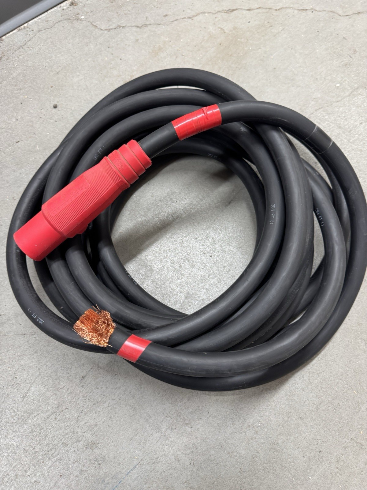 Ancor Welding Cable 36 ft 5151043 600V Red Connector Heavy Duty Industrial