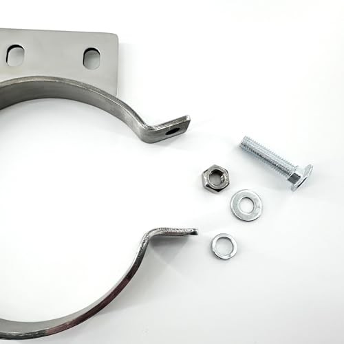 5" Chorme Mount Bracket Clamp for Peterbilt Exhaust Stack 379 359 1987-1993