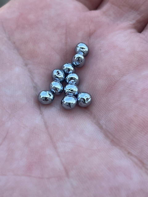 Osmium 1 gram pellet, 99.95%, electric-arc molten, Produced by SMT of Austria!