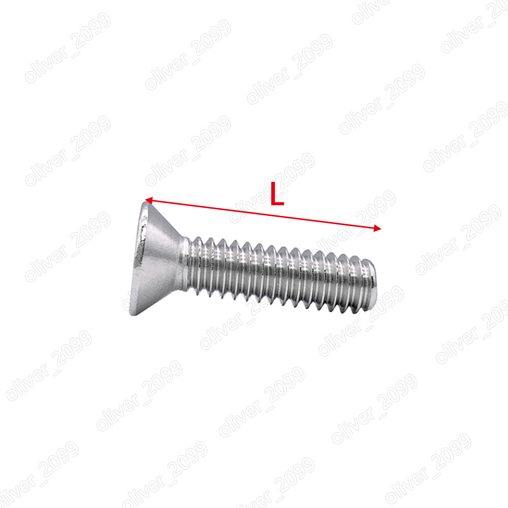 304 Stainless Steel Phillips Countersunk Flat Head Screws 2# 4# 6# 8# 10# 1/4