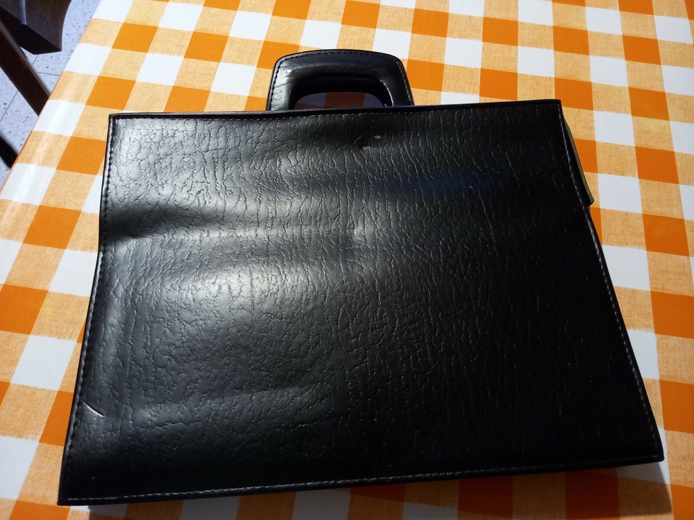 vintage leather 24 hour briefcase