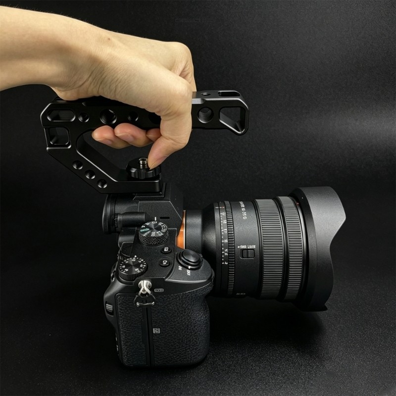 Lightweight DSLR Camera Top Handle Grip Ergonomic Camera Handle Cold Shoe