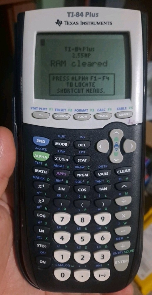 Texas Instruments TI-84 Plus Graphing Calculator W/ Cover Tested Working