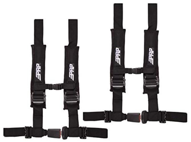 Harnesses 2" 4 Point 2 Pack (Black)