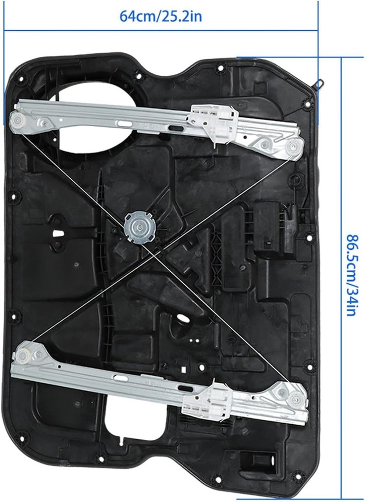 Front Driver Side Window Regulator with Motor Replacement for 2009-2012 Ram