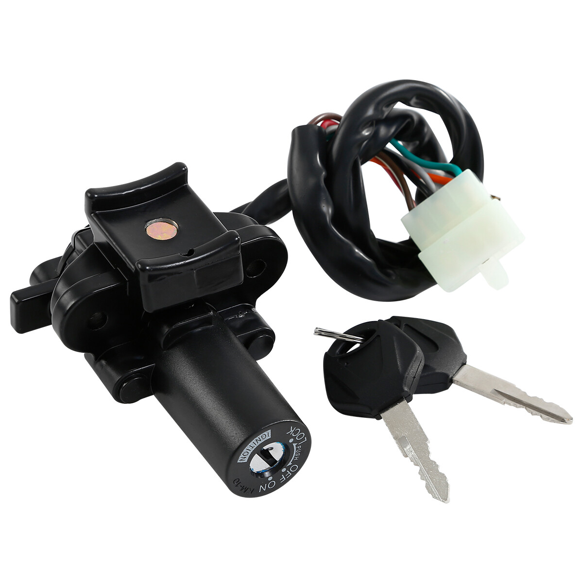 Black Ignition Switch with Lock Key Fit For Kawasaki ZX6R 2000-02 ZX9R 1994-2003