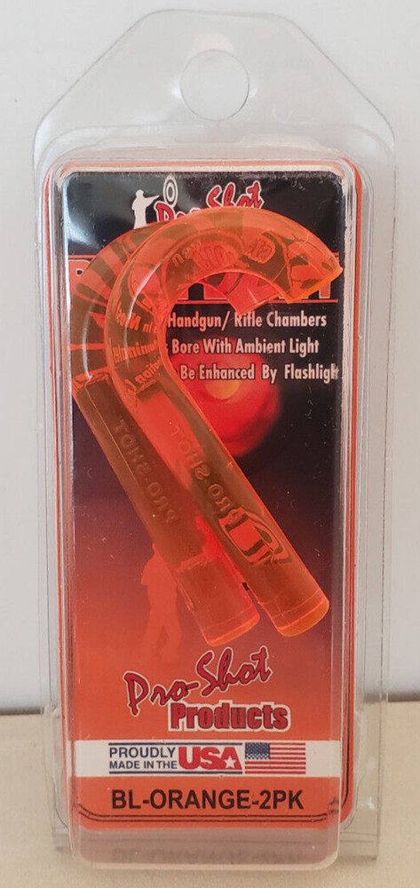 Pro-Shot UV Bore Light Illuminator Orange Bore Light Two 2 Pack