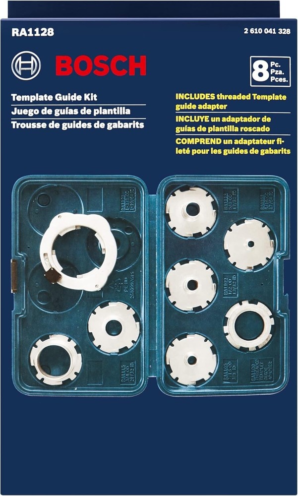 8-Piece Router Template Guide Set
