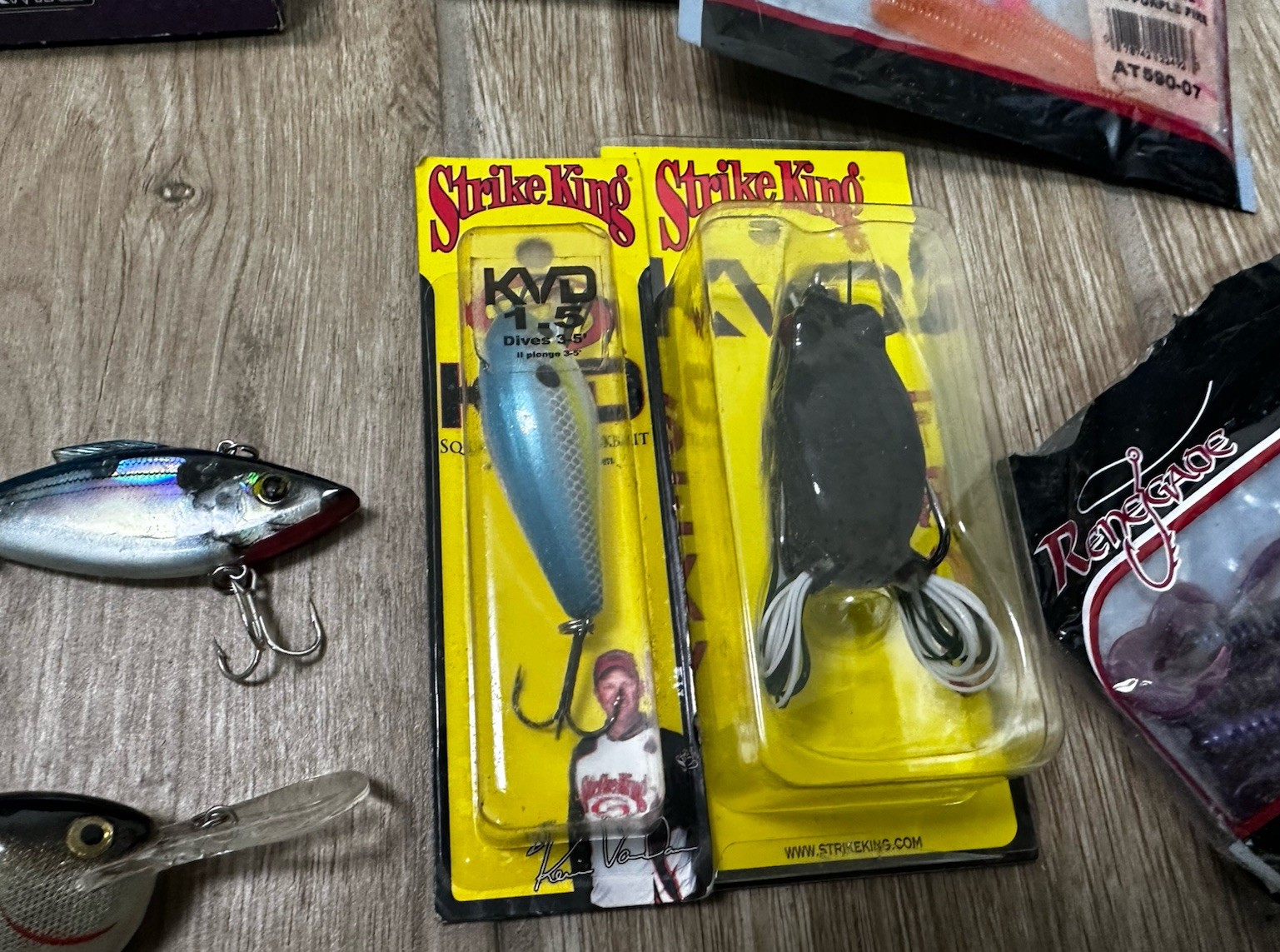 Lot Of Fishing Tackle Lures Line Hooks