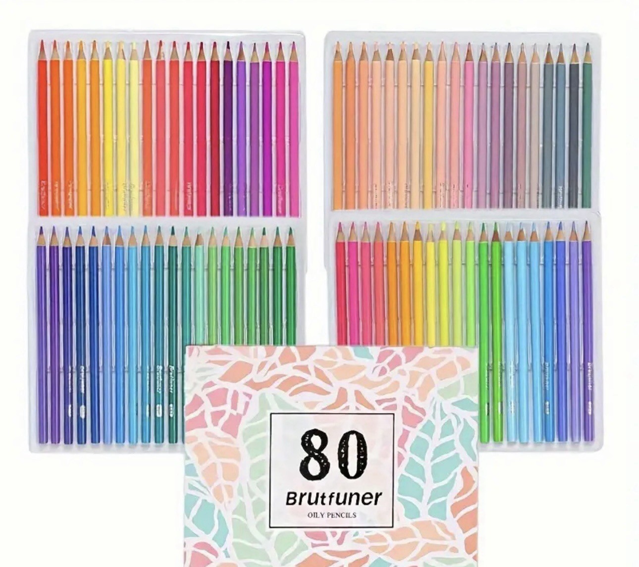 80 Brutfuner Oil Based Color Pencils NEW Shipping Included
