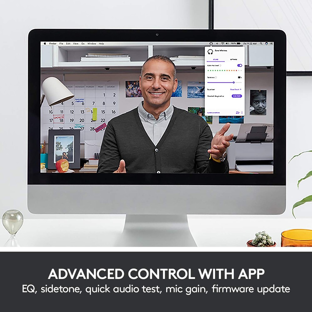 Logitech Zone Wired Noise Cancelling Headset, USB-C with USB-A Adapter - Graphit