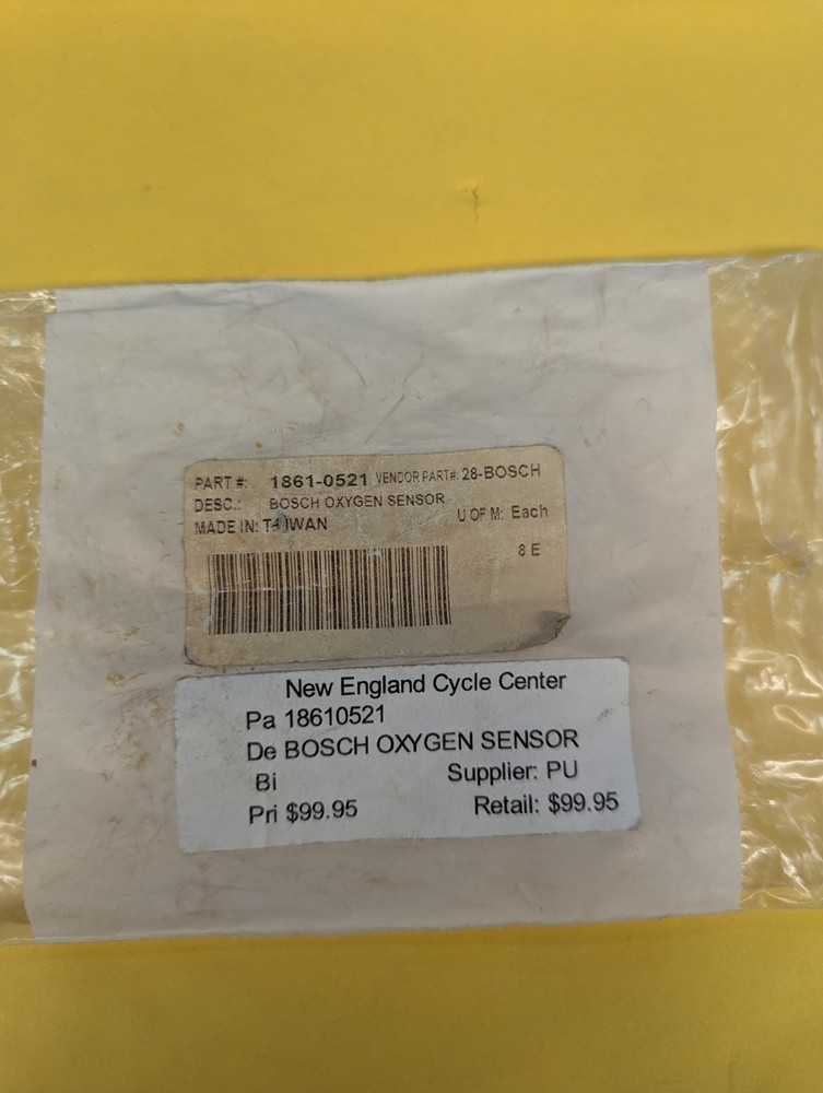 Harley Davidson Bosch Oxygen Sensor 1861-0521