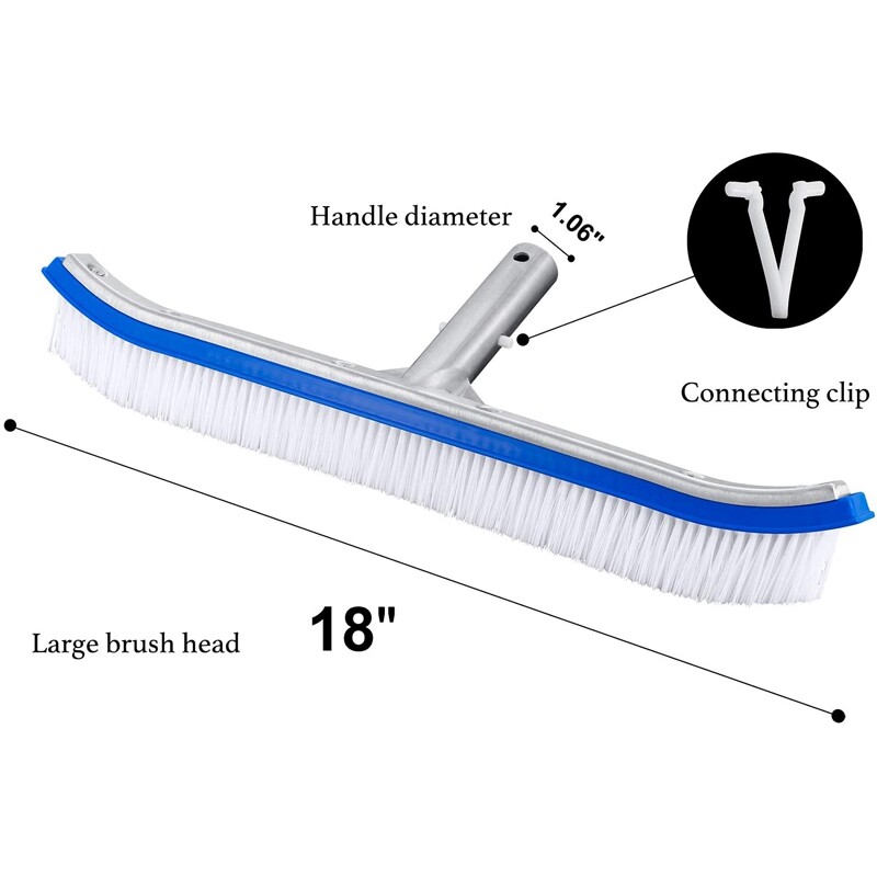 Swimming Pool Brush Durable Pool Floor Cleaning Tool Pool Broom Algae Remover