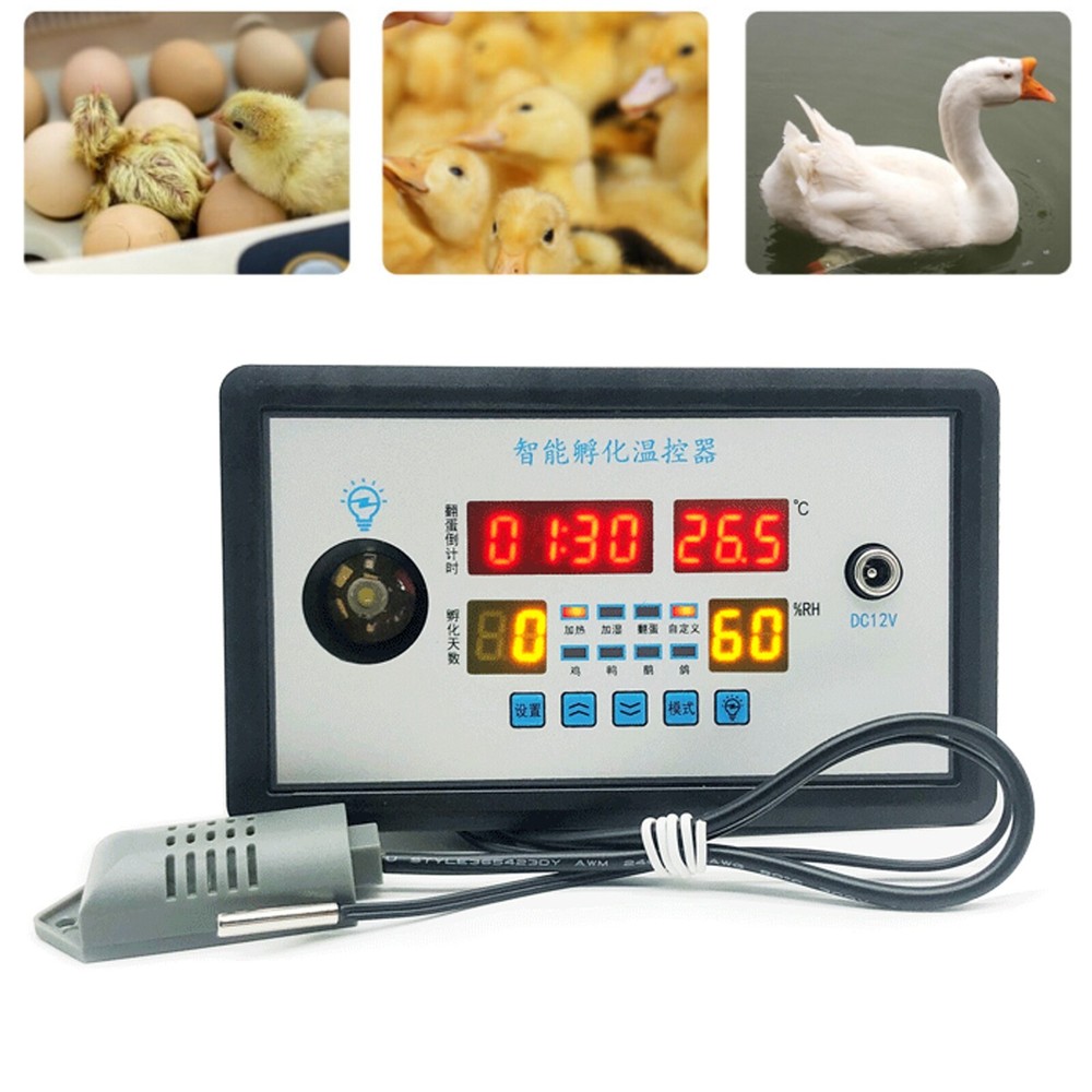 Automatic Digital Temperature Humidity Egg Turning Control Incubator Thermostay9