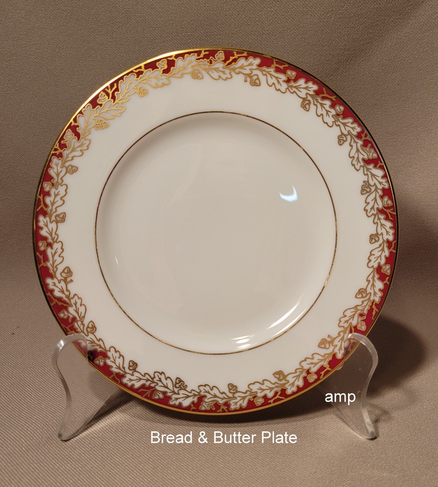 Lenox Oak Leaf Maroon (5 Piece) Place Setting EXCELLENT!