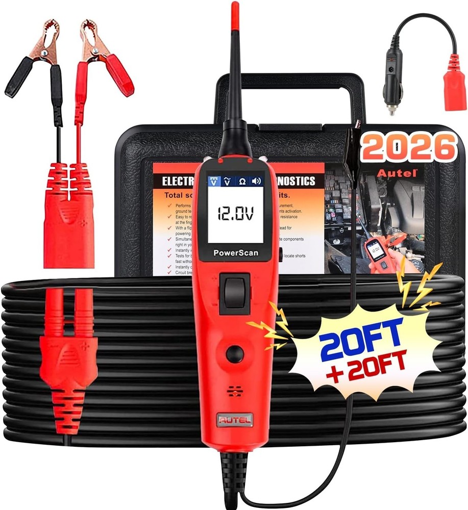 Advanced Power Circuit Tester with Overload Protection & Built-in Flashlight