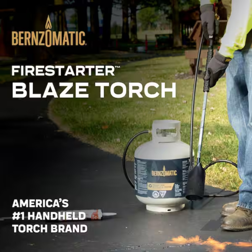 Bernzomatic Firestarter Blaze Torch Compatible with 20 lb. Propane Tank, Camping