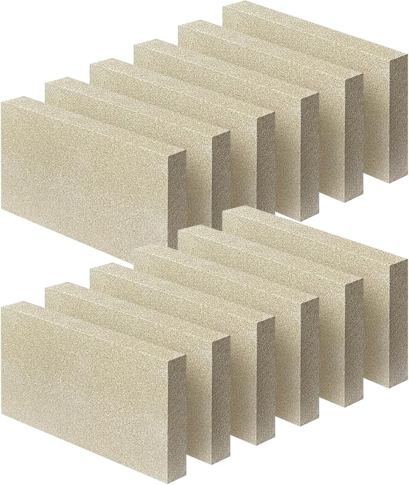 Firebricks, Fire Bricks, Size 9" X 4-1/2" X 3/4", High Temperature