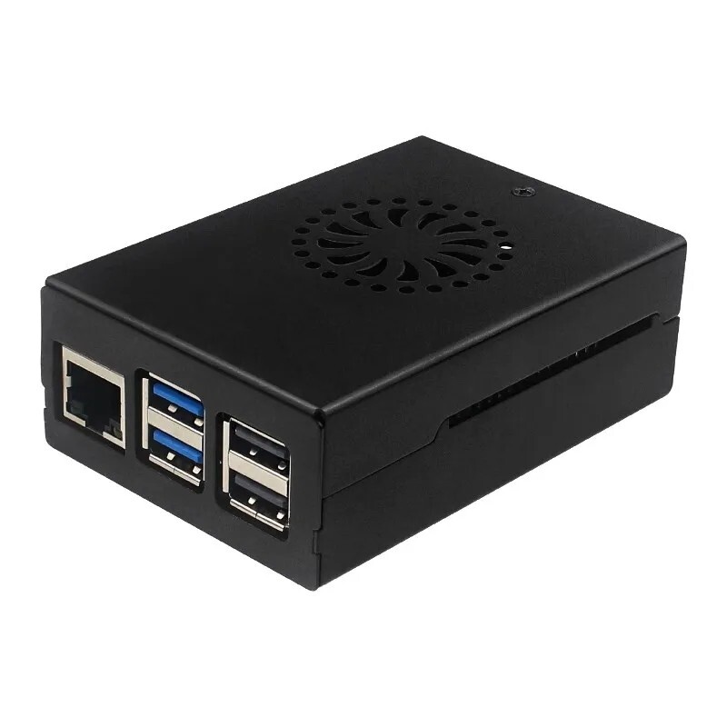 Raspberry Pi 5 Aluminum Case Only Compatible Fan Active Passive Cooling Radiator