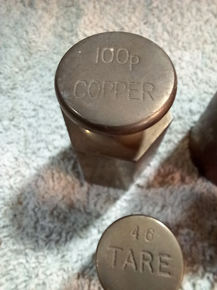 Vintage Brass Weights Post Office