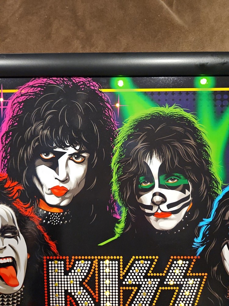 Kiss Catalog Led Lighted Artwork 2004 AUCION Signature Network Collectible