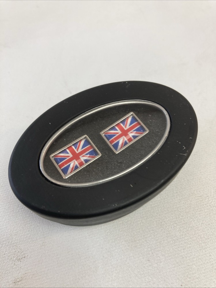 (RefJOH52) Union Jack Cuff links rectangular brand new in tin