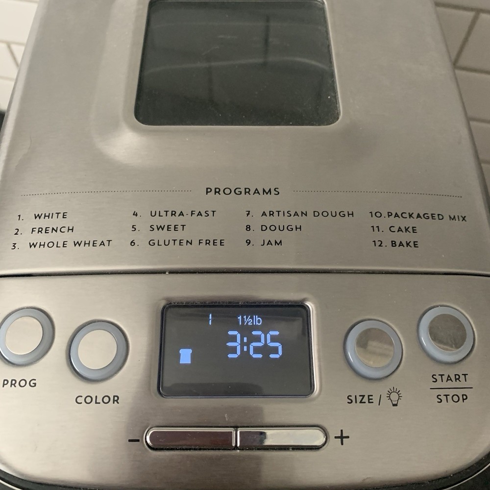 Cuisinart CBK-110 Stainless Steel Automatic Bread Maker Compact Tested