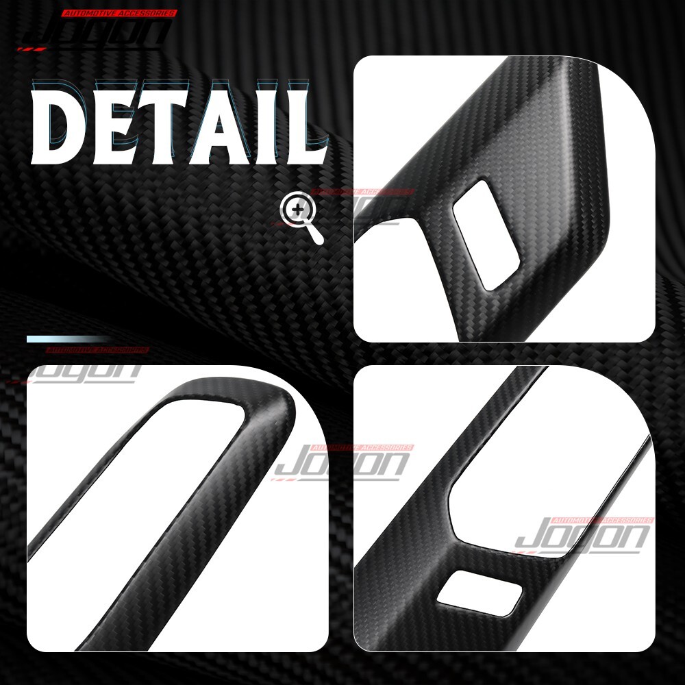Matte Carbon For Ford Bronco U725 Raptor 2021+ Interior Door Handle Decor Trims