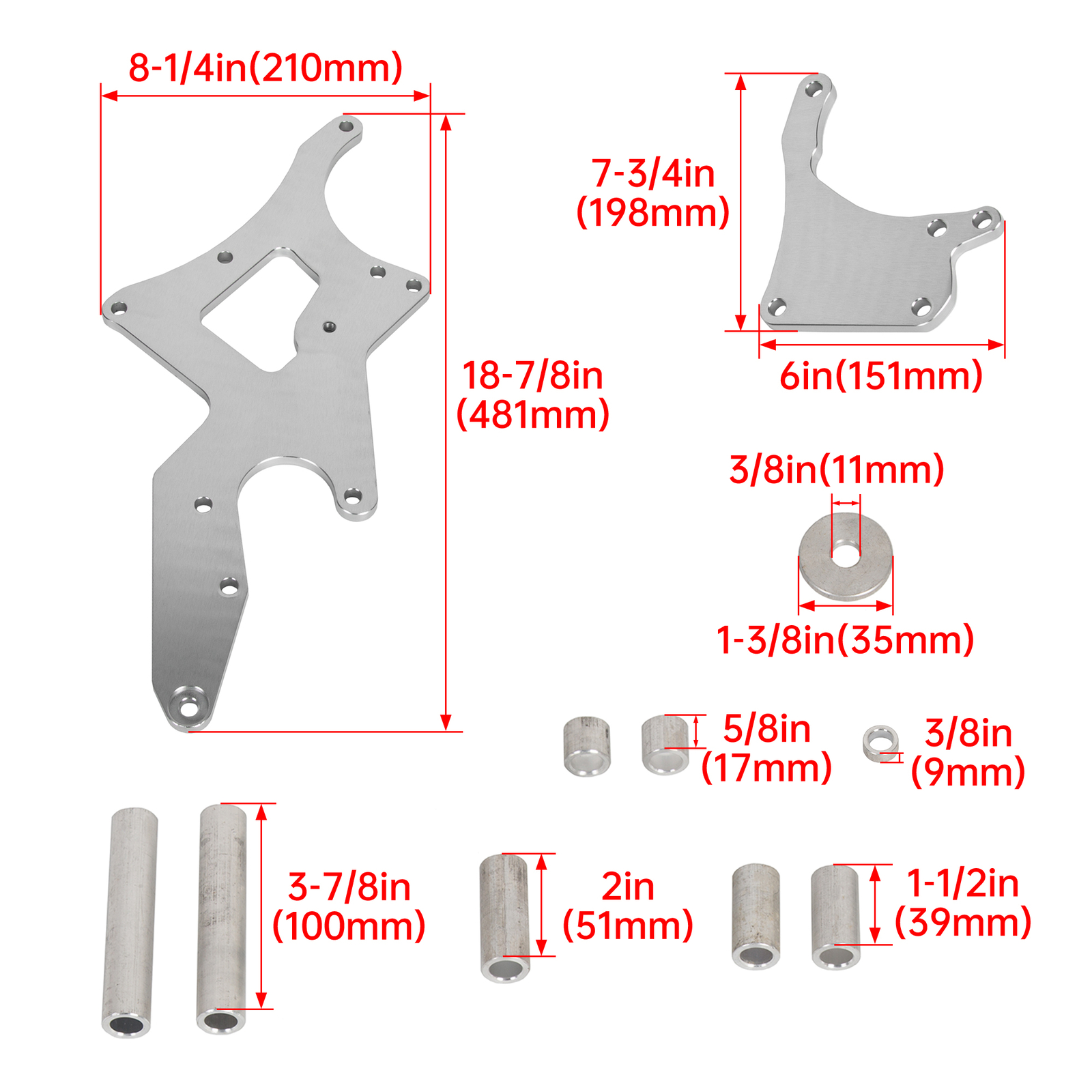 Serpentine Bracket Alternator Power Steering Pump Swap Conversion For LS Engines