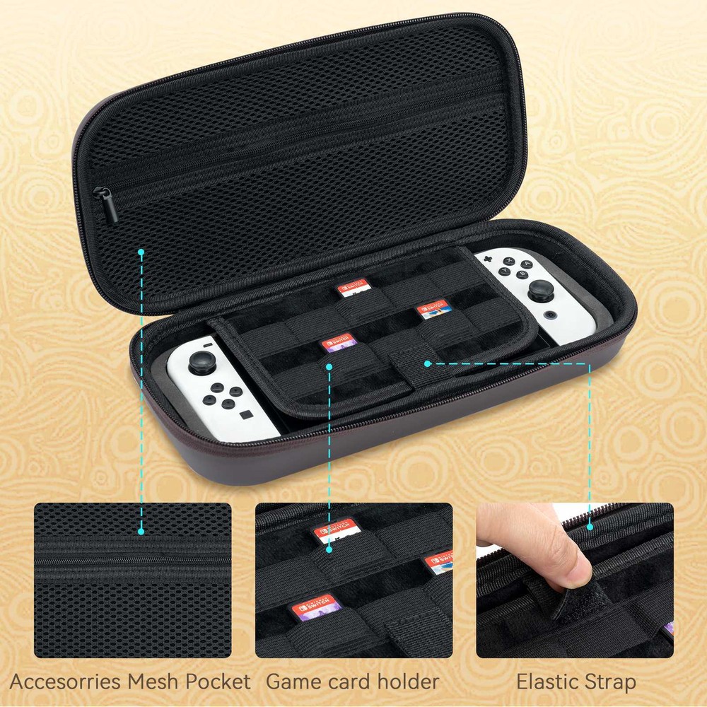 Carry Case for Nintendo Switch OLED & Normal Switch Storage Bag Zelda Luminous