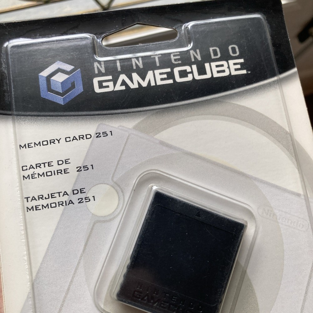 Sealed New In Packaging Nintendo GameCube Memory Card 251 Blocks