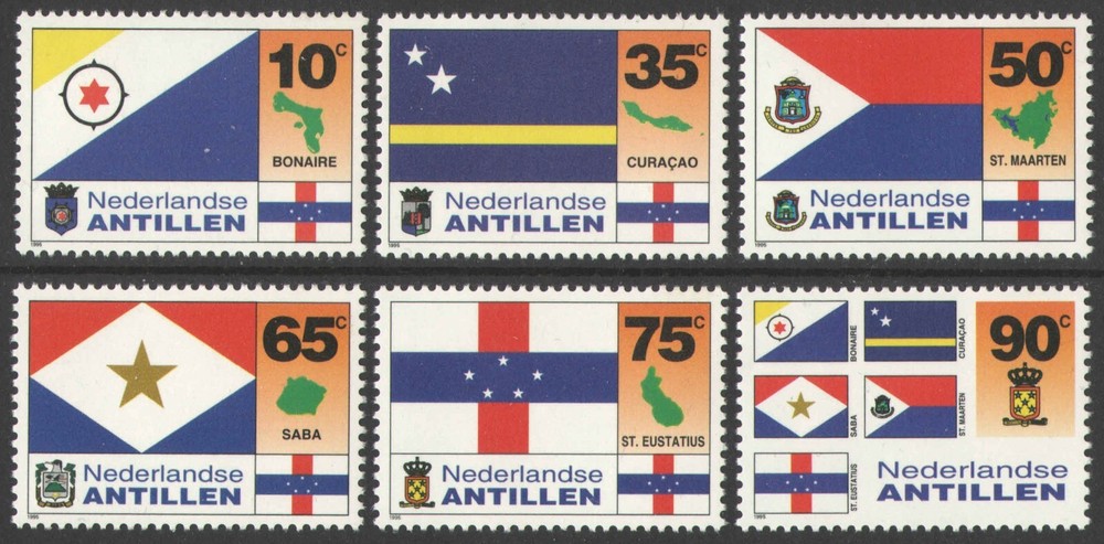 Netherlands Antilles 1995, Flags, MNH VF