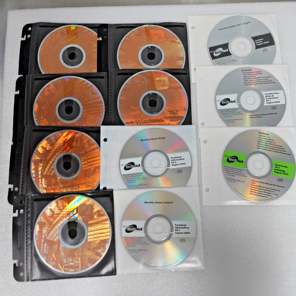 MICROSOFT TechNet Plus Subscription 89 Disc Lot
