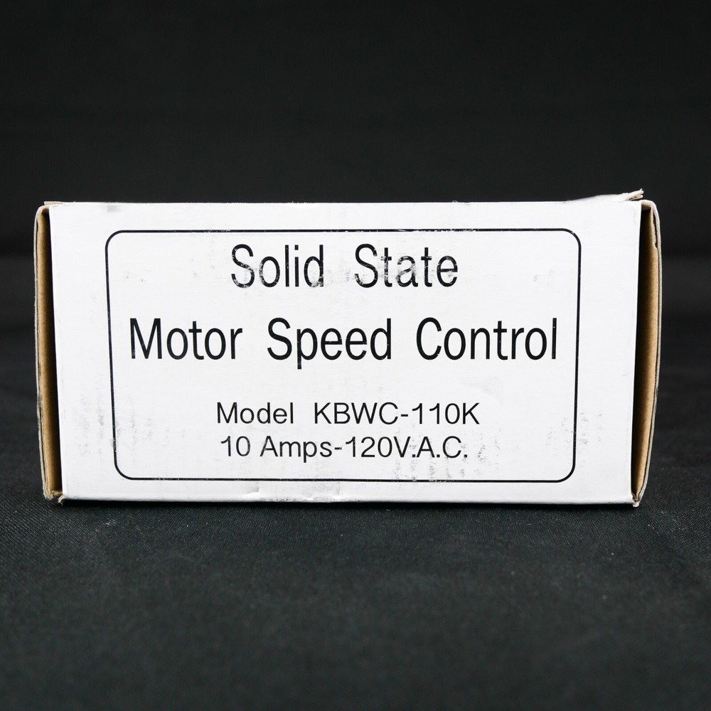 Solid State Motor Speed Control - Model KBWC-110K 10A 120V.A.C