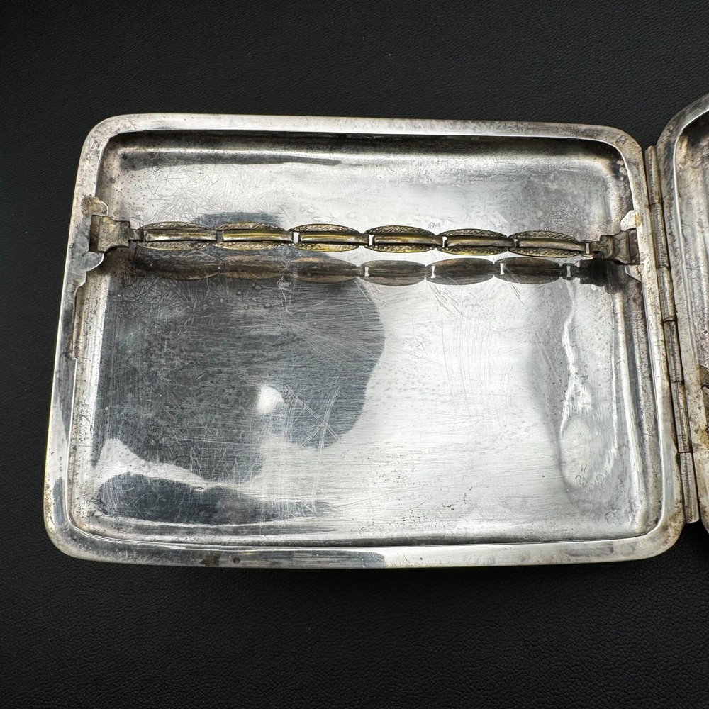 Victorian Sterling Silver Cigarette Case engraved "Dick"