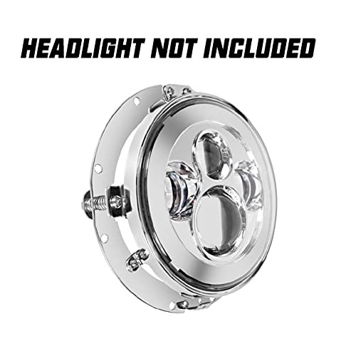 7 inch Round Headlight Ring Mounting Bracket Compatible with H_arley Chrome