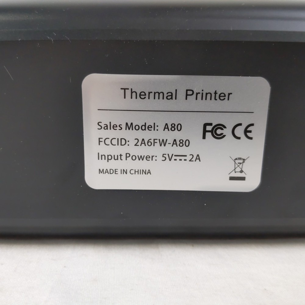 Open Box Aixiqee A80 Portable Wireless Thermal Printer Bluetooth