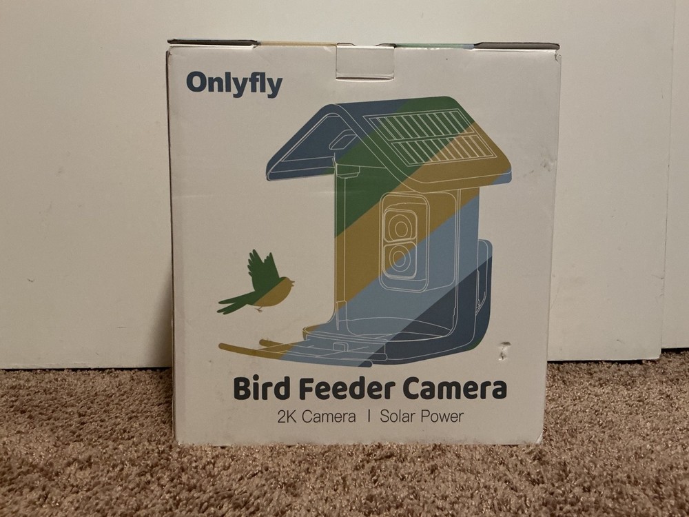 Onlyfly 2k solar powered Bird feeder camera